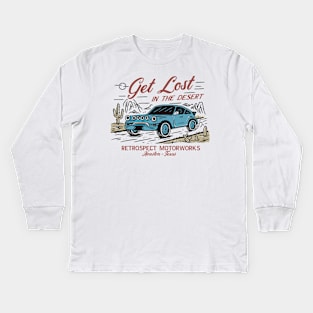 Dusty Safari Porsche Kids Long Sleeve T-Shirt